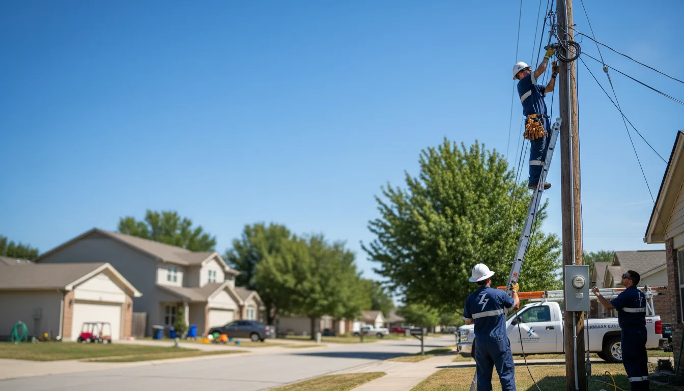 Residential electrician providing installation services in Fishers Landing, NY